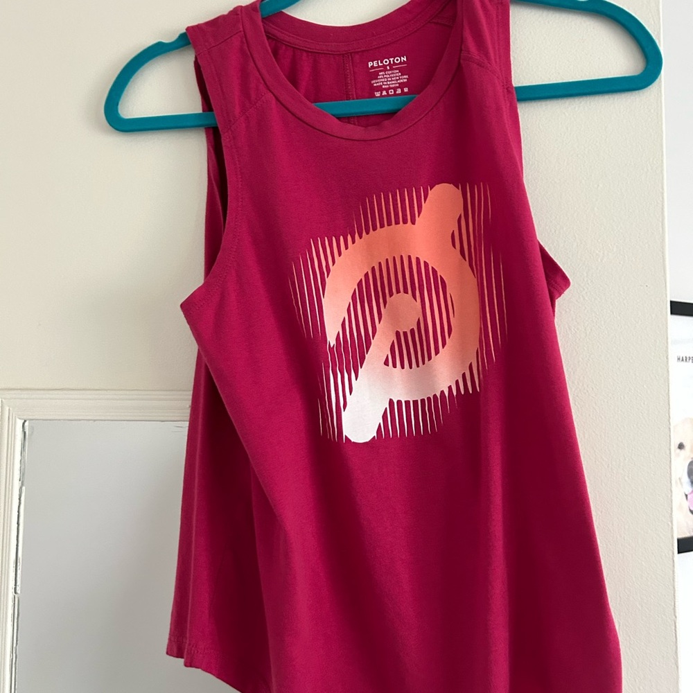 Peloton Women's Pink Tank Top with Logo